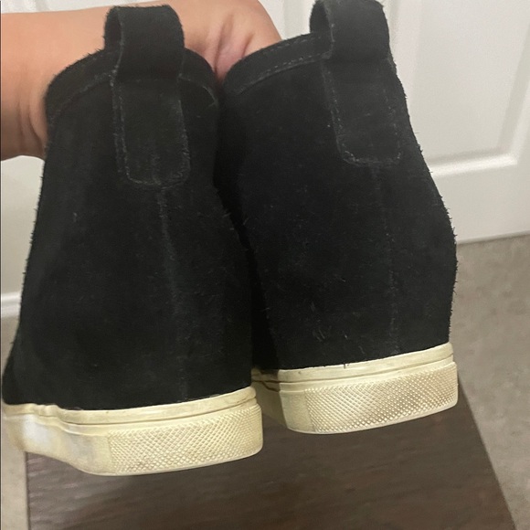 Blondo Black Suede Wedge Sneaker Booties - Picture 8 of 8